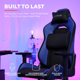 Trust GXT 714B Ruya gamingstoel Blauw/zwart
