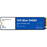 WD Blue SN580 2 TB SSD Blauw/wit, WDS200T3B0E, M.2 2280, PCIe Gen4 x4