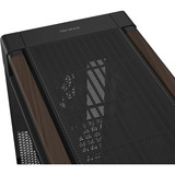 ASUS ProArt PA602 Wood Edition Retro Brown - Tempered Glass Panel big tower behuizing Bruin/houtkleur | 4x USB-A | 1x USB-C | Tempered Glass