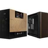 ASUS ProArt PA602 Wood Edition Retro Brown - Tempered Glass Panel big tower behuizing Bruin/houtkleur | 4x USB-A | 1x USB-C | Tempered Glass