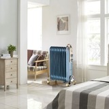 Ariete Vintage blauwe olieradiator 11-elementen Blauw, 2500 Watt, 3 standen