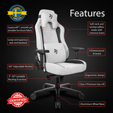 Arozzi Vernazza Supersoft Fabric - Light Grey gamestoel Lichtgrijs