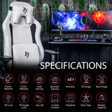 Arozzi Vernazza Supersoft Fabric - Light Grey gamestoel Lichtgrijs