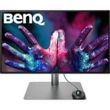 BenQ PD2725U 27" 4K Ultra HD monitor Zwart/grijs, 1x DisplayPort, 2x HDMI, 3x USB-A, 2x Thunderbolt