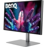 BenQ PD2725U 27" 4K Ultra HD monitor Zwart/grijs, 1x DisplayPort, 2x HDMI, 3x USB-A, 2x Thunderbolt