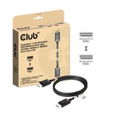 Club 3D DisplayPort 2.1 Bi-Directional VESA DP80 Certified kabel 4K 240 Hz 1,6 meter