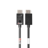 Club 3D DisplayPort 2.1 Bi-Directional VESA DP80 Certified kabel 4K 240 Hz 1,6 meter