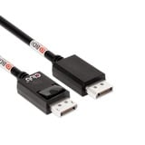 Club 3D Gecertificeerde DisplayPort 2.1 kabel Zwart, 1,6 meter, 10K