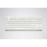 Ducky One 3 Classic Pure White TKL RGB mechanisch toetsenbord Wit, US lay-out (QWERTY), Cherry MX Speed Silver, 80% (TKL)	, RGB leds, Double-shot PBT, Hot-swappable, QUACK Mechanics