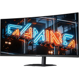 GIGABYTE MO34WQC36 QD-OLED 34" Curved UltraWide gaming monitor Zwart, 2x HDMI, 1x DisplayPort, USB-A, USB-B, USB-C, 360 Hz