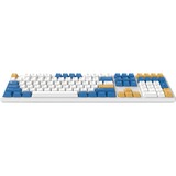 HelloGanss HS108T GC08 RGB mechanisch toetsenbord Wit, US lay-out (QWERTY), Gateron Yellow, 100%, RGB leds, PBT Doubleshot keycaps, hot swap, 2,4 GHz / Bluetooth / USB-C