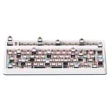 Iqunix L80 Formula Typing Wireless Mechanical Keyboard, gaming toetsenbord Wit/rood, US lay-out, Gateron Brown, RGB leds, 80% (TKL), Hot-swappable, PBT, 2.4GHz | Bluetooth 5.1 | USB-C