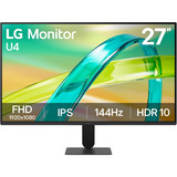 LG 27U411B-B 27" gaming monitor Zwart, VGA, HDMI, AMD FreeSync, 144 Hz