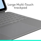 Logitech Combo Touch iPad Air 13" (M2) (2024) Keyboard Case Zwart, US-International lay-out (QWERTY), 75%