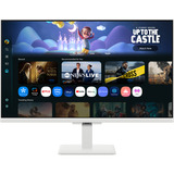 Samsung Smart Monitor M5 S27FM501EU 27" Wit, 2x HDMI, 2x USB-A, Wi-Fi 5