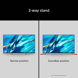 Sony Bravia 3 II K-55XR32M2 55" 4K Ultra HD Led-tv Zwart, 4x HDMI, Audio, LAN, Wi-Fi 6, 120 Hz