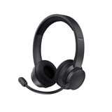 Trust Ayda Draadloze ENC Pc-headset on-ear  Zwart, Bluetooth, noise cancelling microfoon, tot 24 uur batterij