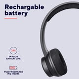 Trust Ayda Draadloze ENC Pc-headset on-ear  Zwart, Bluetooth, noise cancelling microfoon, tot 24 uur batterij