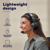Trust Ayda Draadloze ENC Pc-headset on-ear  Zwart, Bluetooth, noise cancelling microfoon, tot 24 uur batterij