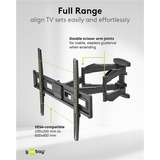 goobay TV Wall Mount Basic FULLMOTION (L),  37 tot 80 inch wandmontage  Zwart