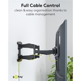 goobay TV Wall Mount Basic FULLMOTION (L),  37 tot 80 inch wandmontage  Zwart