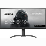 iiyama G-Master Black Hawk GCB3482WQSU-B1 34" Curved UltraWide gaming monitor Zwart, 120 Hz, HDMI, DisplayPort, Audio, AMD Free-Sync