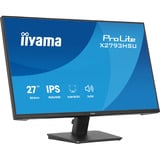 iiyama ProLite X2793HSU-B1 27" monitor Zwart (mat), 120 Hz, HDMI, DisplayPort, USB, Audio
