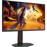 AOC Q25G4SR 24.5" gaming monitor Zwart/rood, 300 Hz, HDMI, DisplayPort, Audio