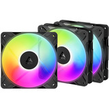ARCTIC P12 Pro Reverse A-RGB case fan Zwart, 3 stuks