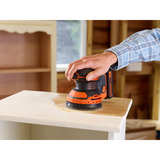 BLACK+DECKER 18V Schroefklopboormachine + 18V Excentrische schuurmachine Bundel Zwart/oranje
