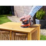 BLACK+DECKER 18V Schroefklopboormachine + 18V Excentrische schuurmachine Bundel Zwart/oranje