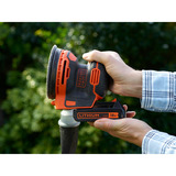 BLACK+DECKER 18V Schroefklopboormachine + 18V Excentrische schuurmachine Bundel Zwart/oranje