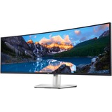 Dell UltraSharp U4924DW 49" Curved UltraWide monitor Zilver/zwart, 2x HDMI, Mini-DisplayPort, 5x USB-A, 5x USB-C, RJ-45