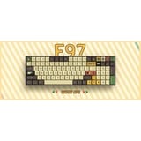 Iqunix F97 Happy Ape Wireless Mechanical Keyboard Bruin, US lay-out (QWERTY), IQUNIX Moonstone Turbo, 96%, RGB leds, Hot-swappable, PBT, 2.4GHz | Bluetooth 5.1 | USB-C