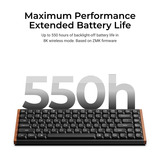 Keychron K3 Ultra 8K Wireless Custom Mechanical Keyboard Zwart, US lay-out (QWERTY), Keychron Milk POM Red, 75%, RGB leds, LSA Double-shot PBT, USB-C | 2.4 GHz | Bluetooth 5.2