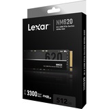 Lexar NM620, 512 GB SSD PCIe 3.0 x4, NVMe 1.4, M.2 2280