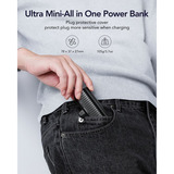 VEGER PlugOn (W0558) 5000mAh powerbank Zwart, PD 20W, QC 3.0, 3A, USB-C