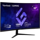 ViewSonic VX3219-PC-MHD 32" Curved gaming monitor Zwart, 2x HDMI, 1x DisplayPort, 240 Hz