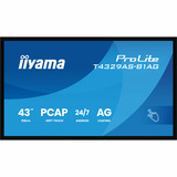 iiyama ProLite T4329AS-B1AG 42.5" 4K Ultra HD Public Display Zwart, Touch, HDMI, USB-C, Audio, LAN, WiFi 5, Android 14