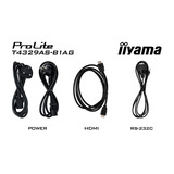 iiyama ProLite T4329AS-B1AG 42.5" 4K Ultra HD Public Display Zwart, Touch, HDMI, USB-C, Audio, LAN, WiFi 5, Android 14