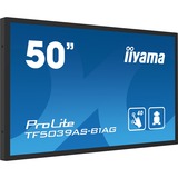 iiyama ProLite TF5039AS-B1AG 49.5" 4K Ultra HD Public Display Zwart, 2x HDMI, DisplayPort, 2x USB-A, USB-B, RJ-45