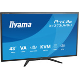 iiyama ProLite X4373UHSU-B2 42.5" 4K Ultra HD monitor Zwart (mat), 1x DisplayPort, 2x HDMI, 3x USB-C, 2x USB-A