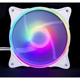 Alphacool Rise Aurora 120mm Fan White RGB case fan Wit, 120 x 120 x 25 mm, PWM, ARGB