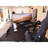 Arozzi Arena Angelo - Pure Black gaming desk Zwart