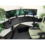 Arozzi Arena Angelo - Pure Black gaming desk Zwart
