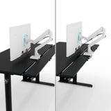 Arozzi Arena Nordico Sit/Stand Desk - Black gaming desk Zwart