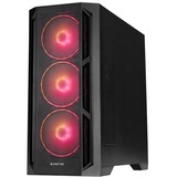 Chieftec APEX Lumo GA-01B-L-OP midi tower behuizing Zwart | 2x USB-A | 1x USB-C | RGB | Tempered Glass