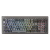 Ducky Cushion 98 RGB mechanisch gaming toetsenbord Zwart, US lay-out (QWERTY), 96%, RGB, PBT Cherry, USB-C / 2,4 GHz / Bluetooth