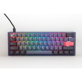 Ducky One 3 Cosmic Blue Mini, toetsenbord Donkerblauw, US lay-out, Cherry MX Red, RGB led, Double-shot PBT, Hot-swappable, QUACK Mechanics, 60%