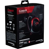 HyperX Cloud II, 7.1 virtual surround gaming headset Zwart/rood, Pc, Mac, PlayStation 4, Xbox One